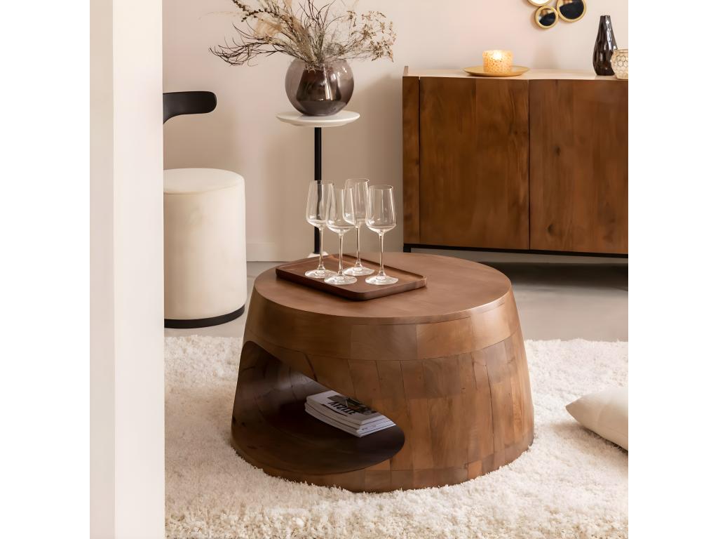 Meublori mango wood coffee table