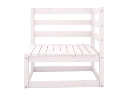 5-piece garden furniture set, white, solid pine wood, 16 GETK26876