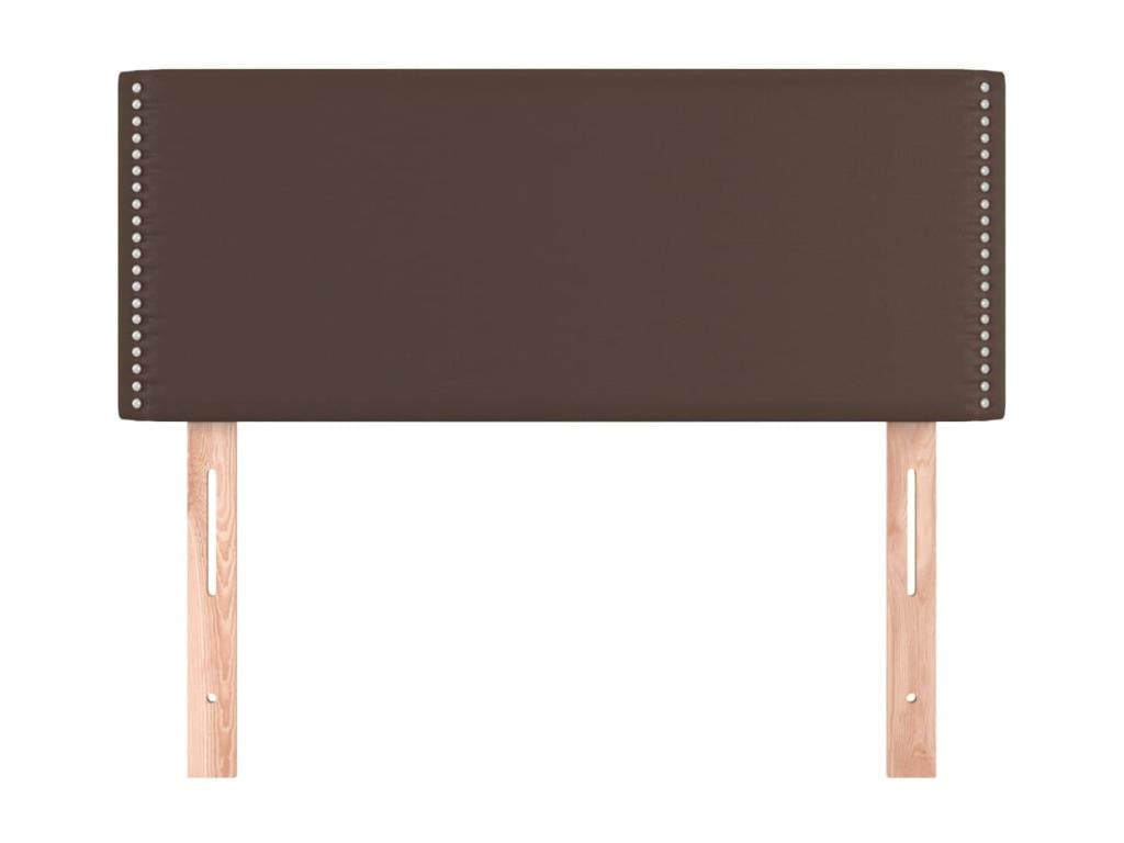 Brown Headboard 100x5x78/88 cm Faux Leather OCFG82733
