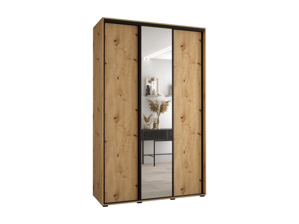 Laviecasa 3-Door Sliding Wardrobe 235.2/160/60 3 Doors Laviecasa/Black TXDV41579