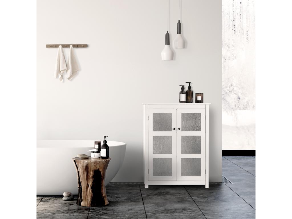 Laviecasa Home ELG-580 IHIG79001 White Bathroom Storage Cabinet