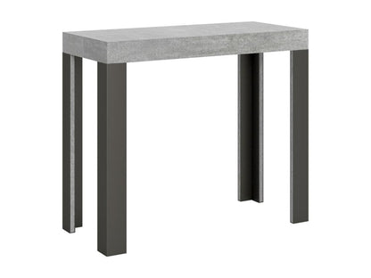 Extendable console table 90x40/300 cm Laviecasa Concrete Grey Anthracite frame KXJO44441