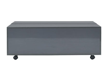 Glossy Grey Coffee Table 100x100x35 cm