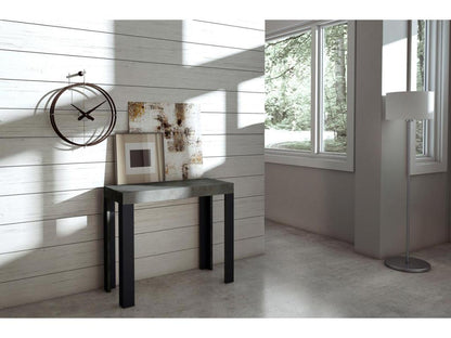Extendable console table 90x40/300 cm Laviecasa Concrete Grey Anthracite frame KXJO44441
