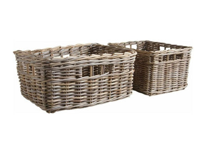 Laviecasa grey storage basket, set of 2, VTYM82025