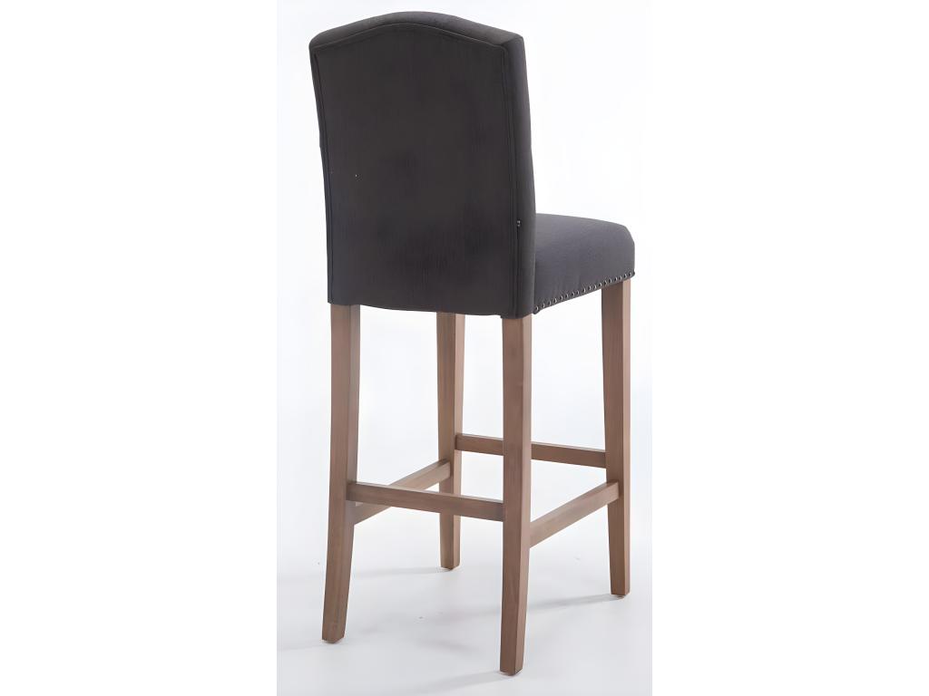 Set of 2 brown wooden stools 42x57x113 cm 10 0000726 BVRL88136