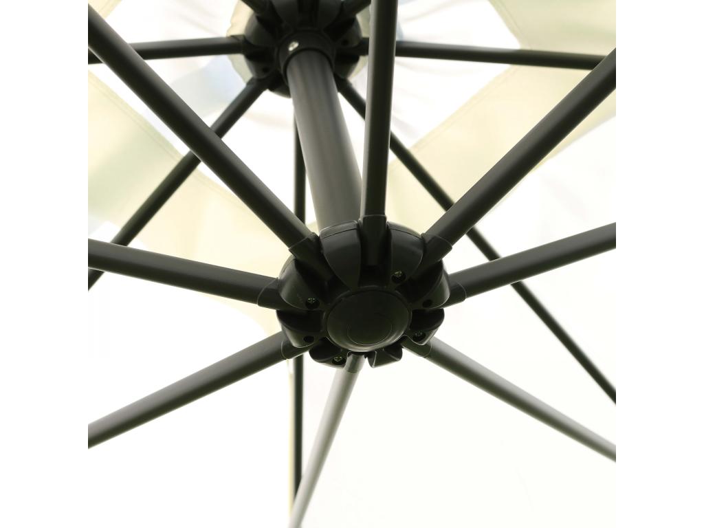 3x3m cantilever parasol and 4 weighted slabs, white - Laviecasa CMDV44818