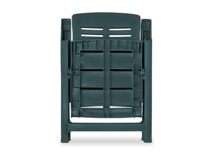 9-Piece Outdoor Dining Set, Green Plastic