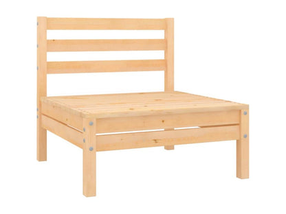 11-piece garden furniture set, solid pine wood