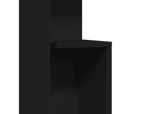 Black side table 35x35x60 cm engineered wood