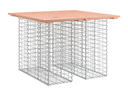 Laviecasa LXET82235 Gabion Design Garden Bench 100x102x72 Solid Wood