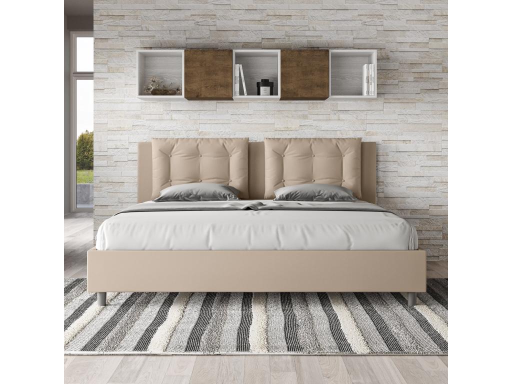 Laviecasa storage bed, 200x200cm, upholstered faux leather, Laviecasa LCQO99398