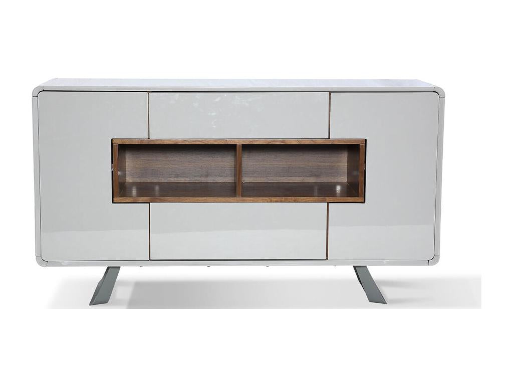 Laviecasa wooden/lacquered sideboard - Walnut/Grey NRTB74482