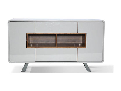 Laviecasa wooden/lacquered sideboard - Walnut/Grey NRTB74482
